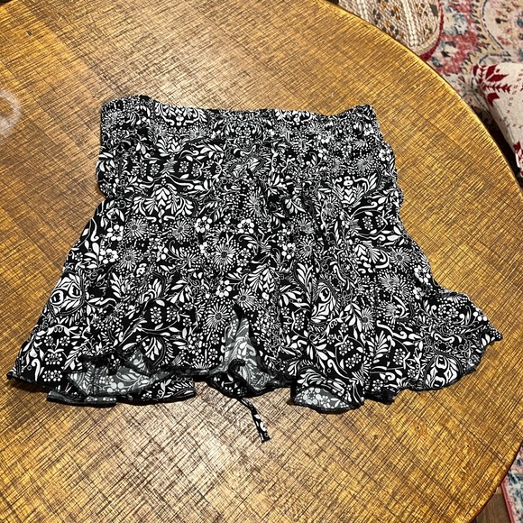 Skirts New Small Zara Mini Black And White Dancing Skirt Poshmark